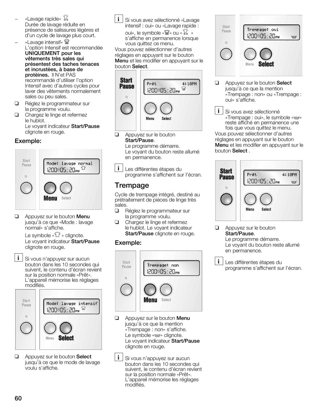 Bosch Appliances 800 Series manual Trempage, Uniquement 