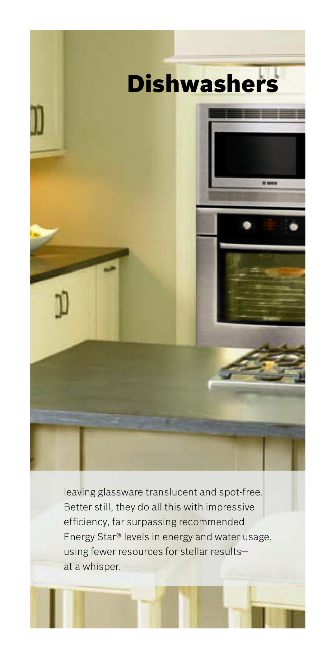 Bosch Appliances 800 Series manual Dishwashers, at a whisper 