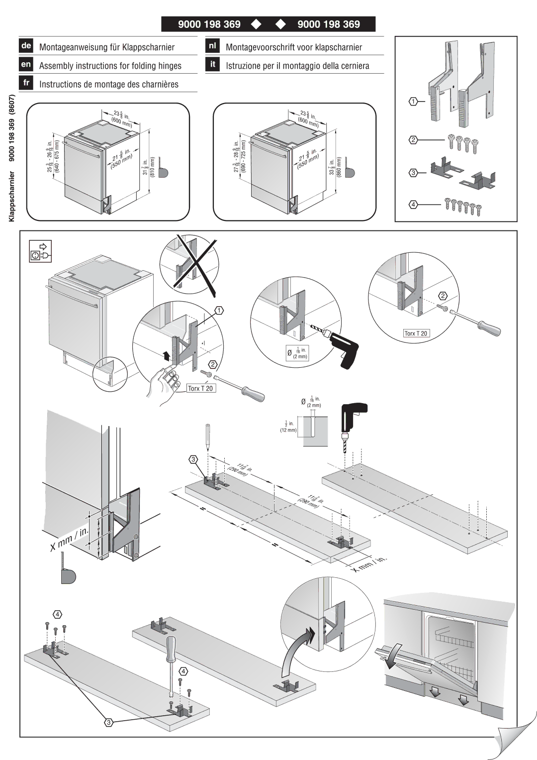 Bosch Appliances 900 198 369 (8607) manual 