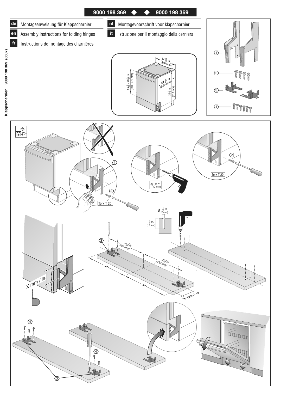 Bosch Appliances 900 198 369 (8607) manual 