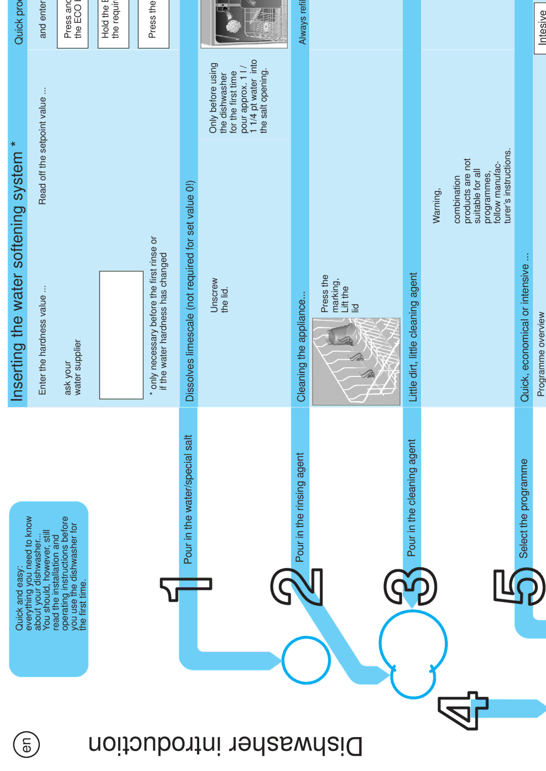 Bosch Appliances 9000 035918 (8406 0) manual Inserting the water softening system, Additional programmes 