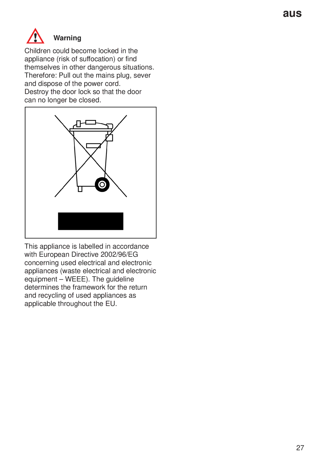 Bosch Appliances 9000065778(8503) manual Aus 