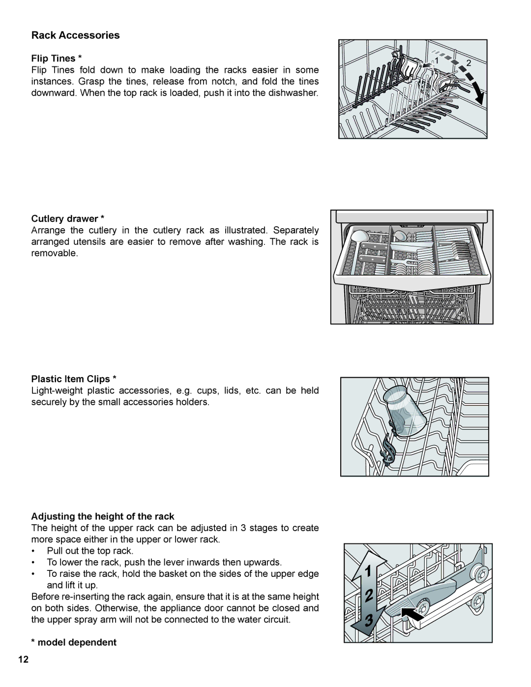 Bosch Appliances 9000373507 manual Rack Accessories 