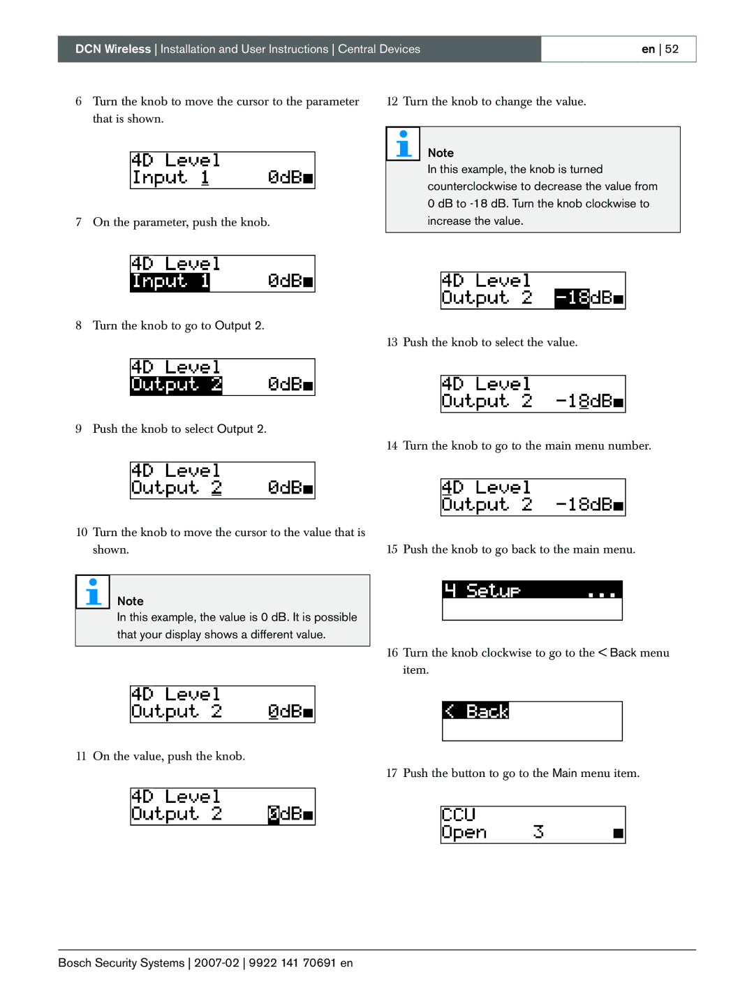 Bosch Appliances manual Bosch Security Systems 2007-02 9922 141 70691 en 