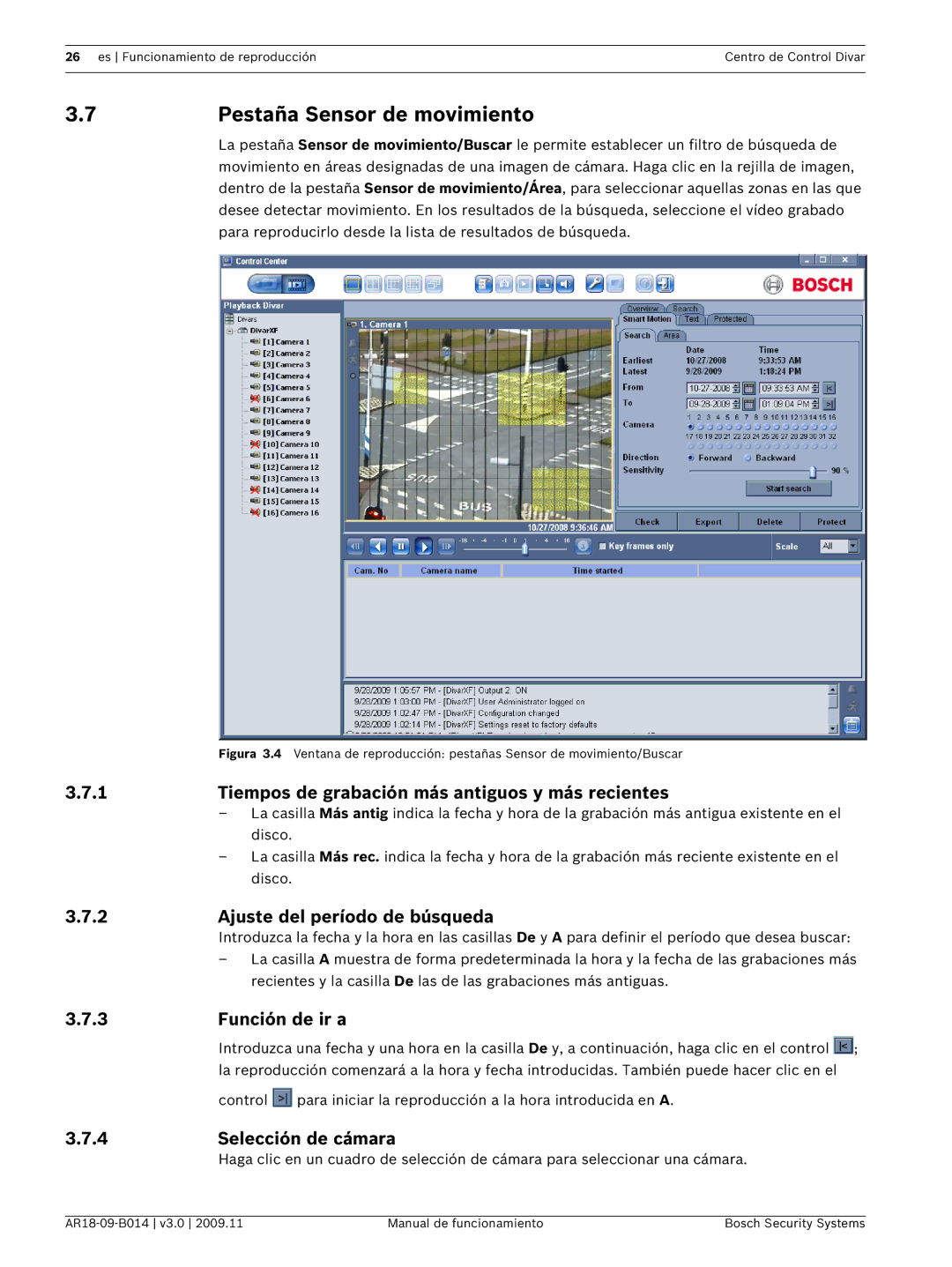 Bosch Appliances AR18-09-B014 manual 7Pestaña Sensor de movimiento 