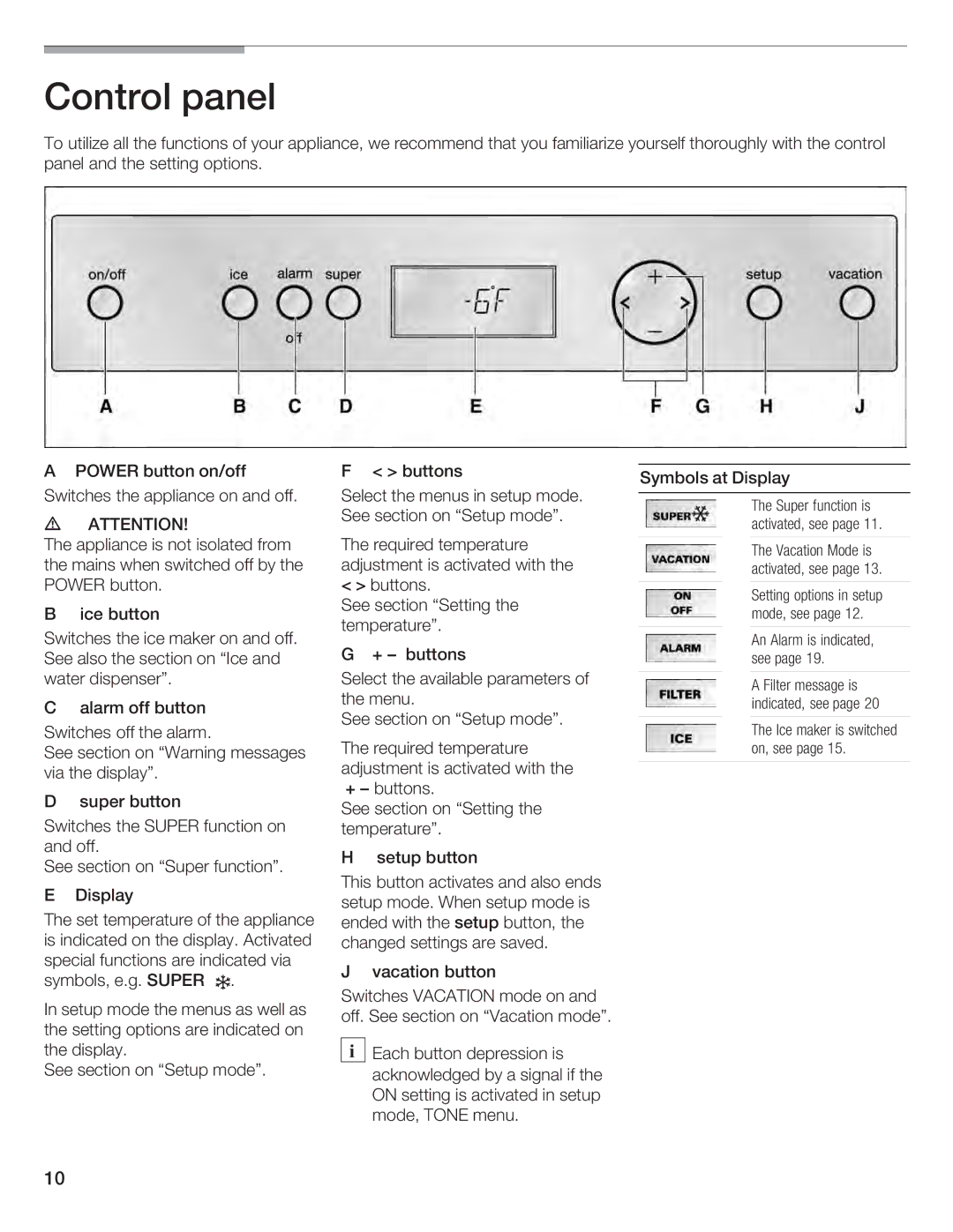 Bosch Appliances B24IF, B30IF, B24ID, B18ID, B18IF manual 