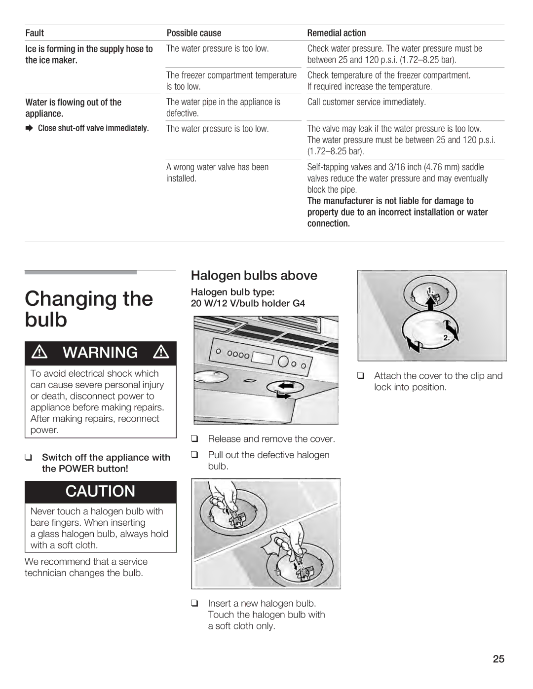 Bosch Appliances B24IF, B30IF, B24ID, B18ID, B18IF manual 