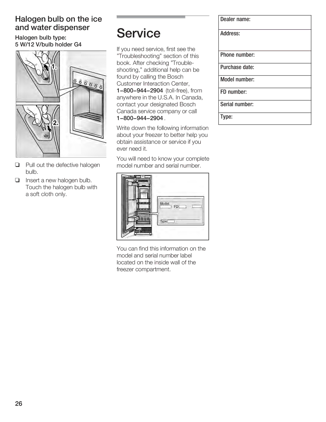 Bosch Appliances B30IF, B24IF, B24ID, B18ID, B18IF manual 