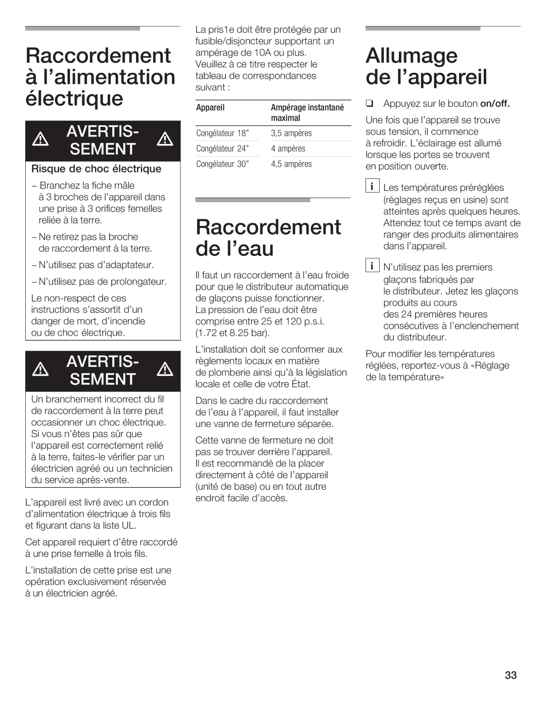 Bosch Appliances B18ID, B24IF, B30IF, B24ID, B18IF manual 