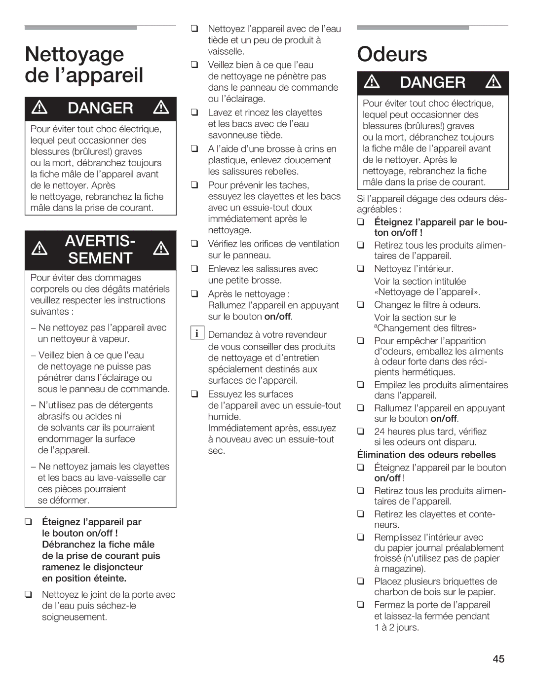 Bosch Appliances B24IF, B30IF, B24ID, B18ID, B18IF manual 