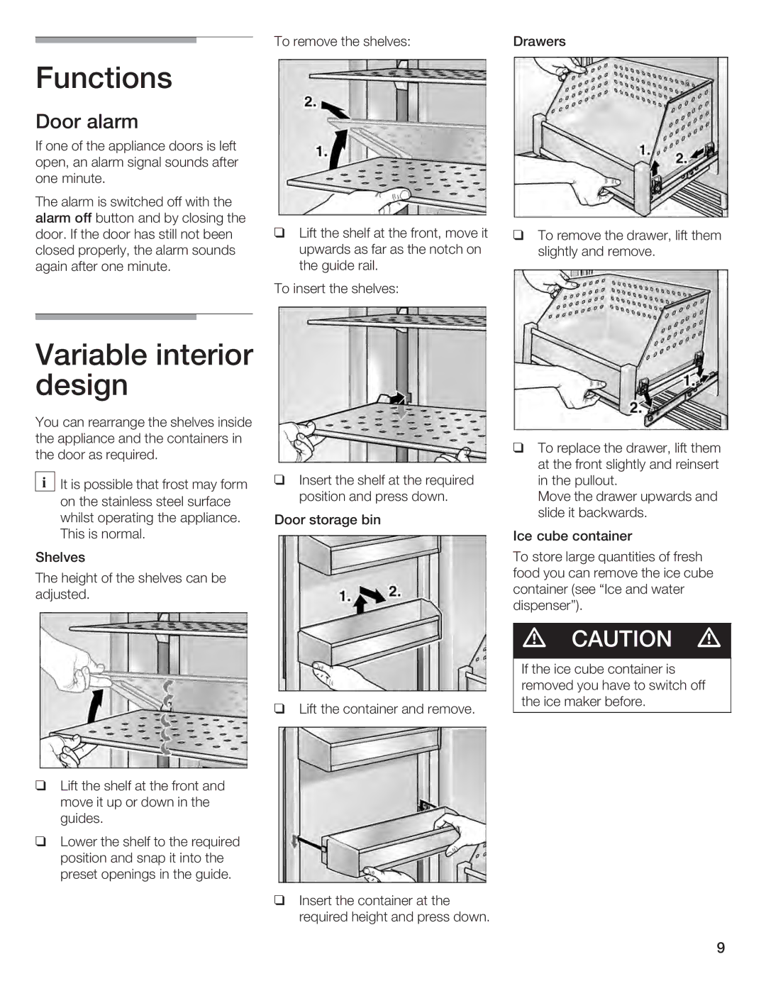 Bosch Appliances B18IF, B24IF, B30IF, B24ID, B18ID manual 