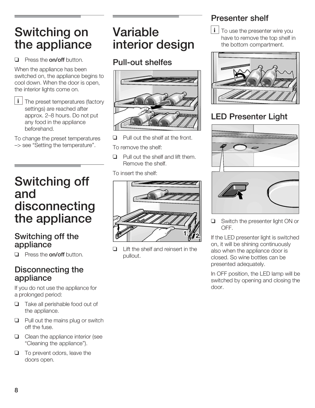 Bosch Appliances B18IW, B24IW manual Neu 