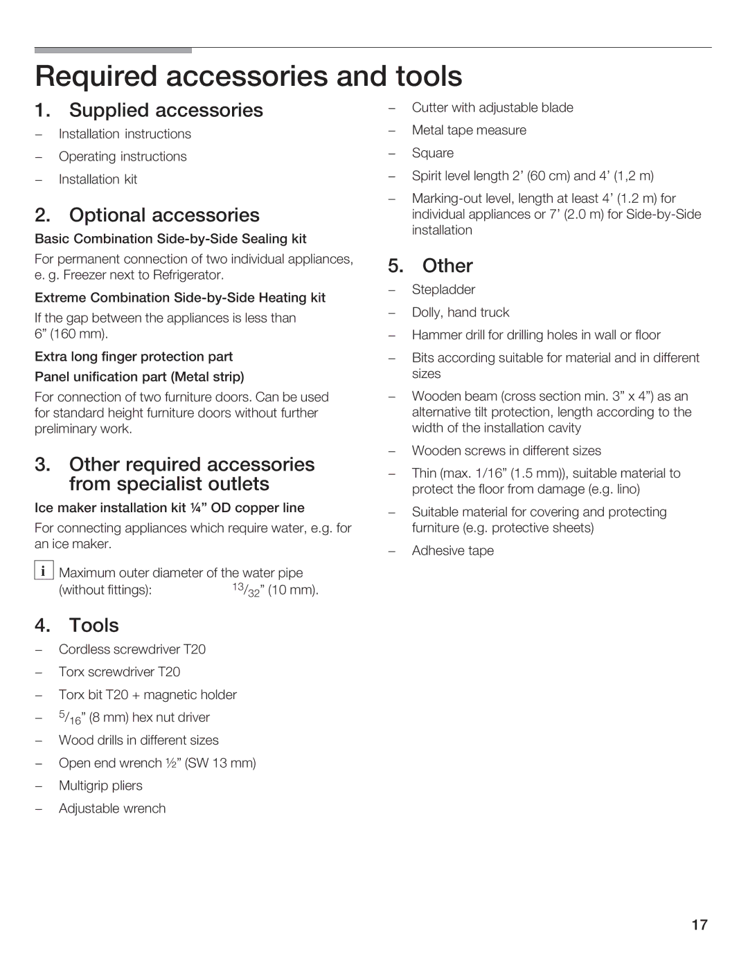 Bosch Appliances B24IW50NSP manual 