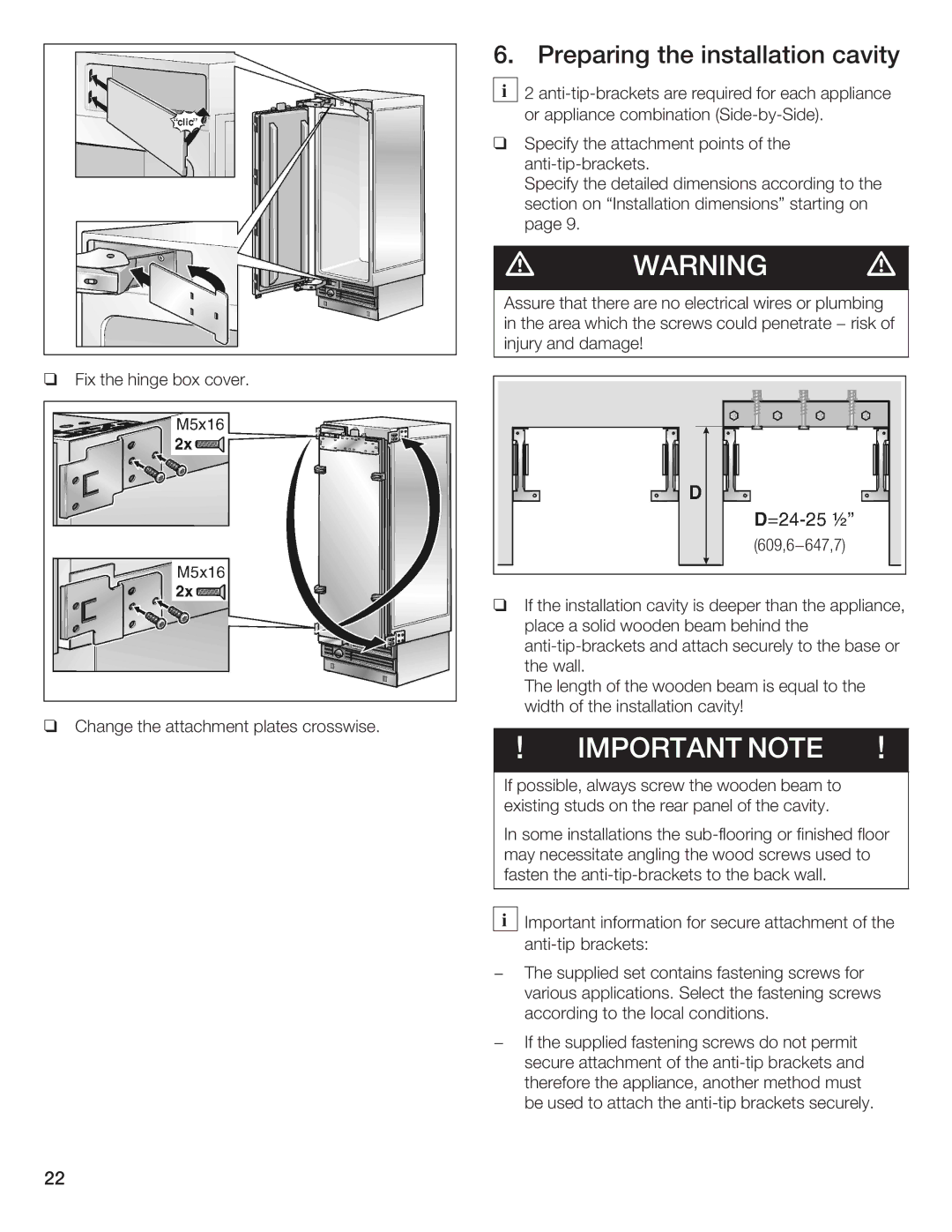 Bosch Appliances B24IW50NSP manual 