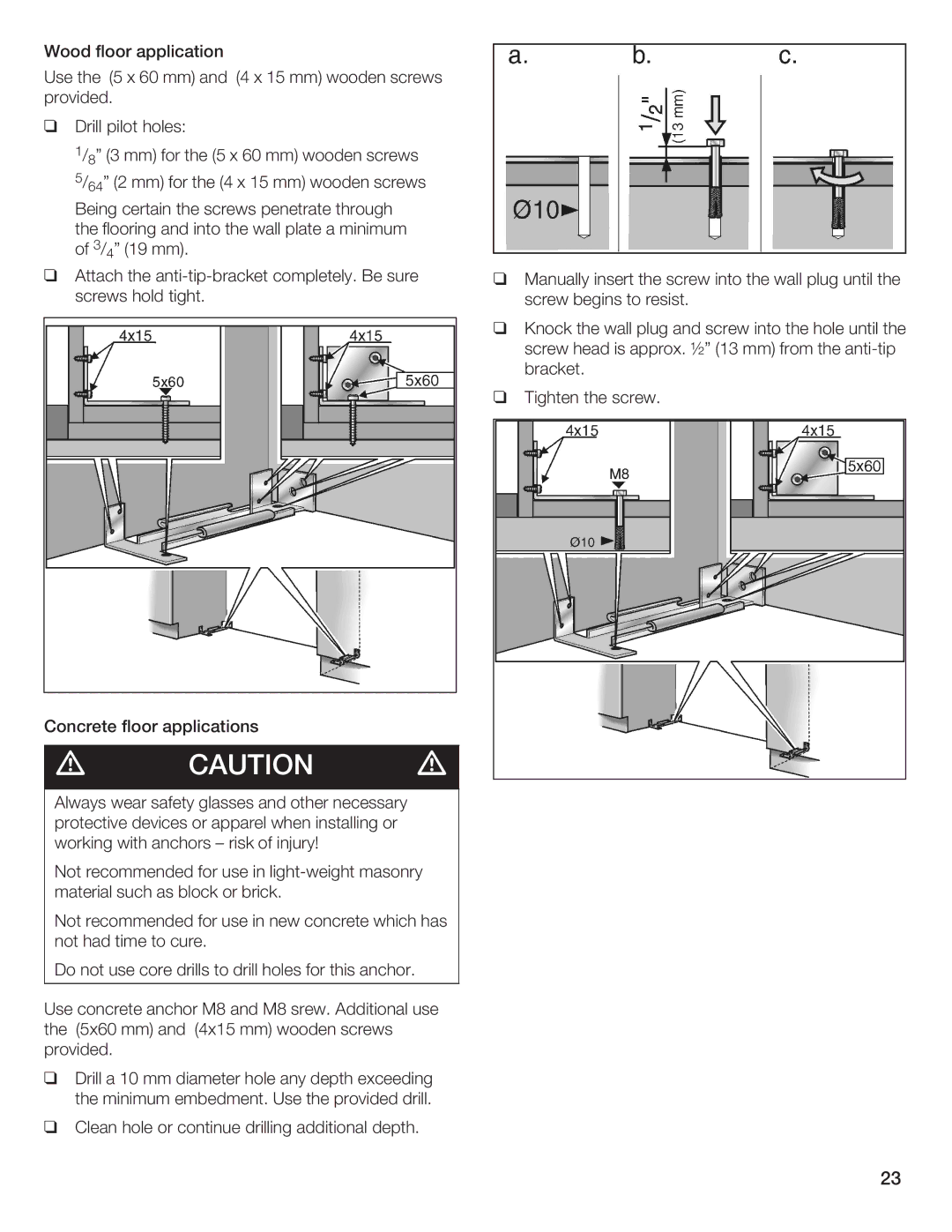 Bosch Appliances B24IW50NSP manual 