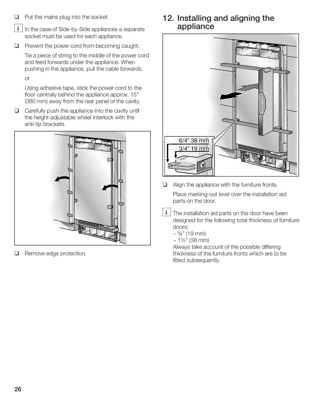 Bosch Appliances B24IW50NSP manual 