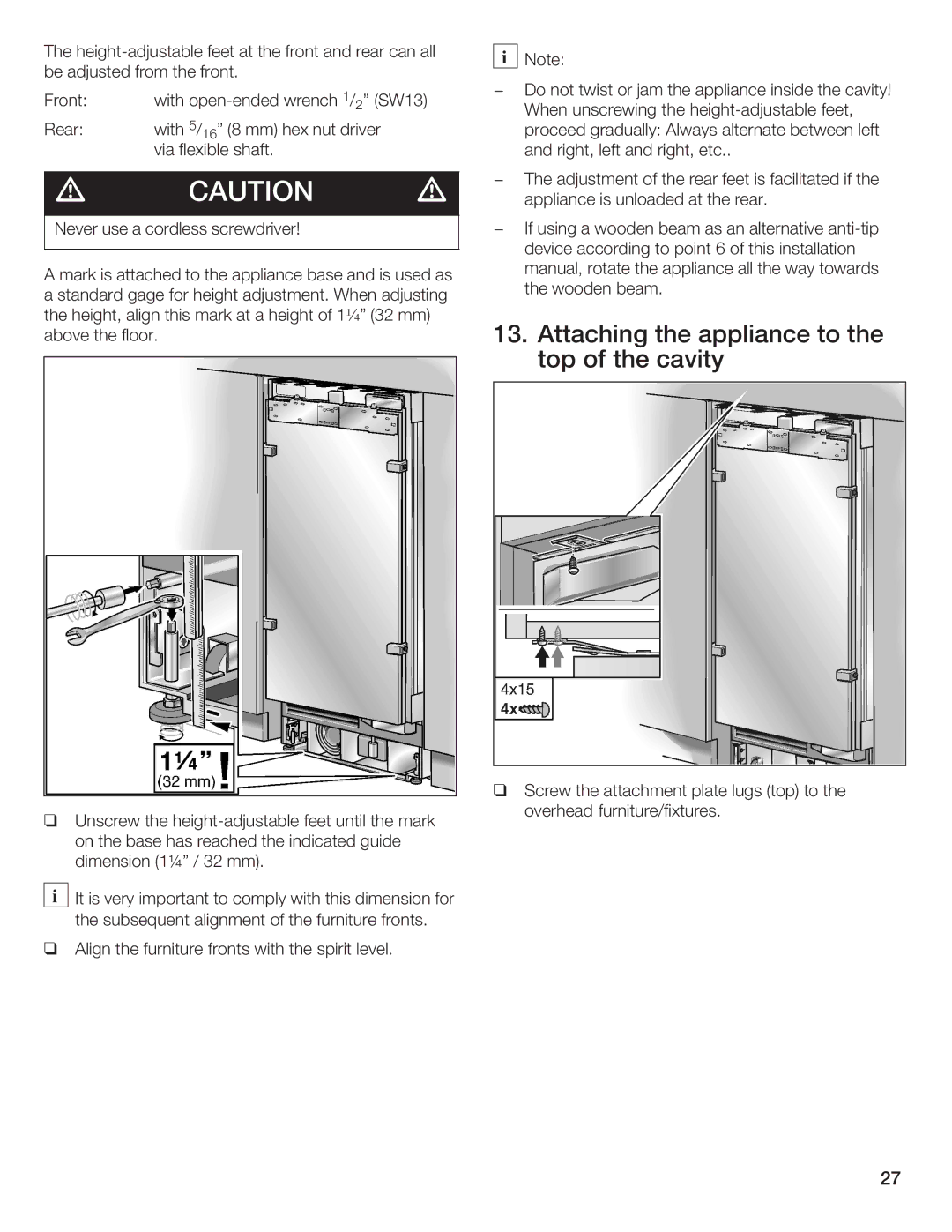 Bosch Appliances B24IW50NSP manual 