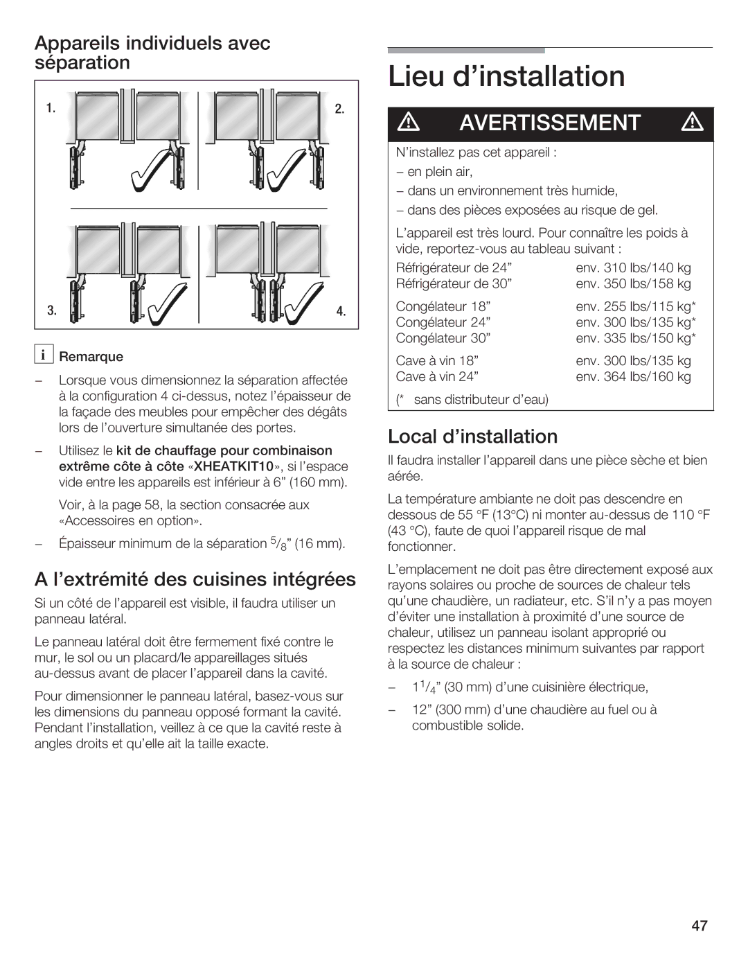 Bosch Appliances B24IW50NSP manual 