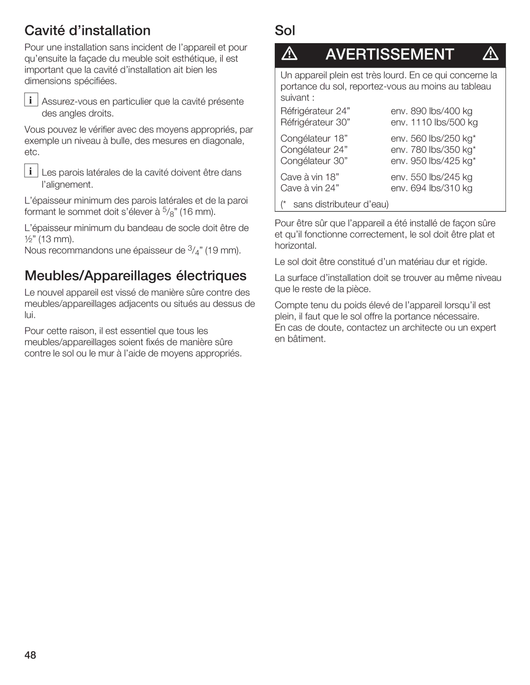 Bosch Appliances B24IW50NSP manual 