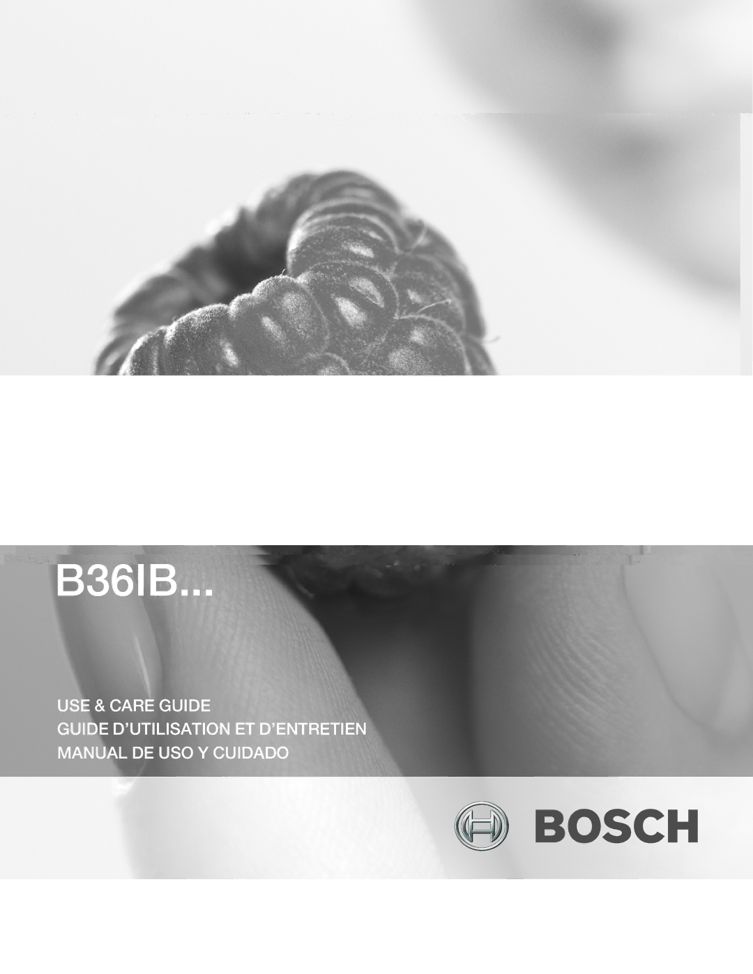 Bosch Appliances B36IB manual ID Diii DI Cidd 