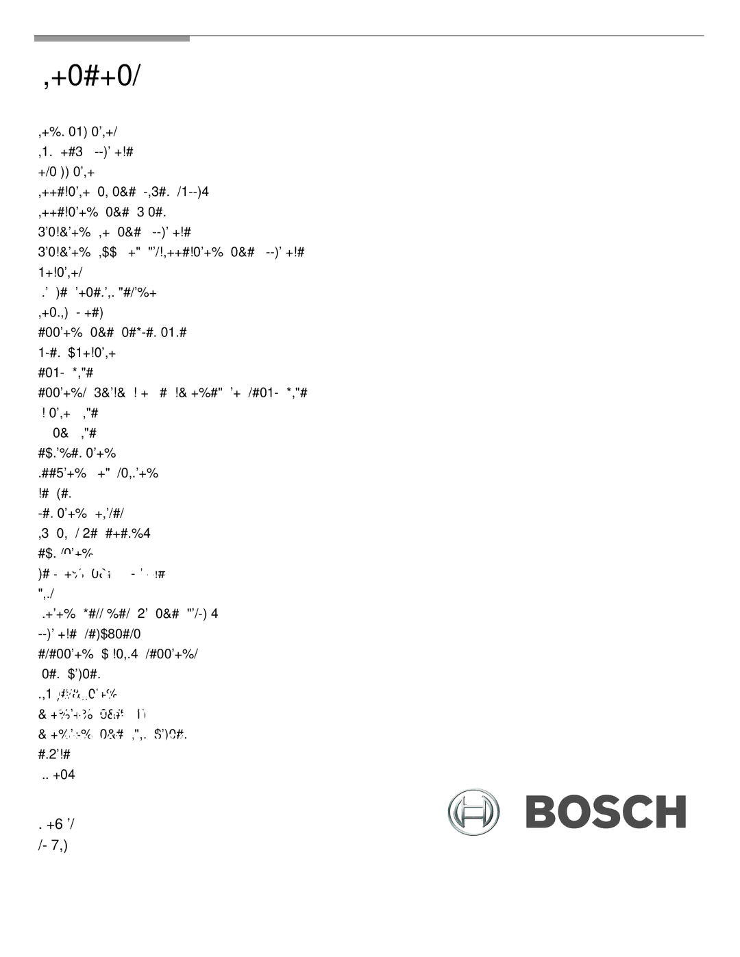 Bosch Appliances B36IB manual Contents 