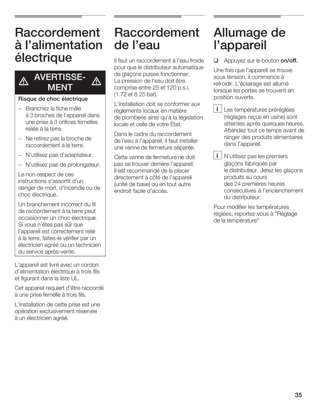 Bosch Appliances B36IB manual VERTISSE$ d 