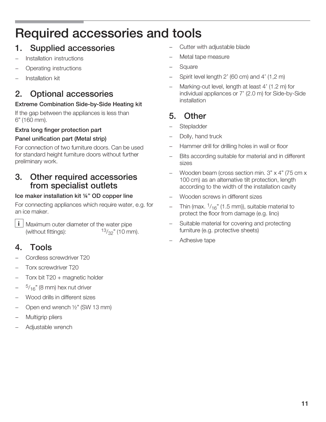 Bosch Appliances Bottom Freezer I manual 