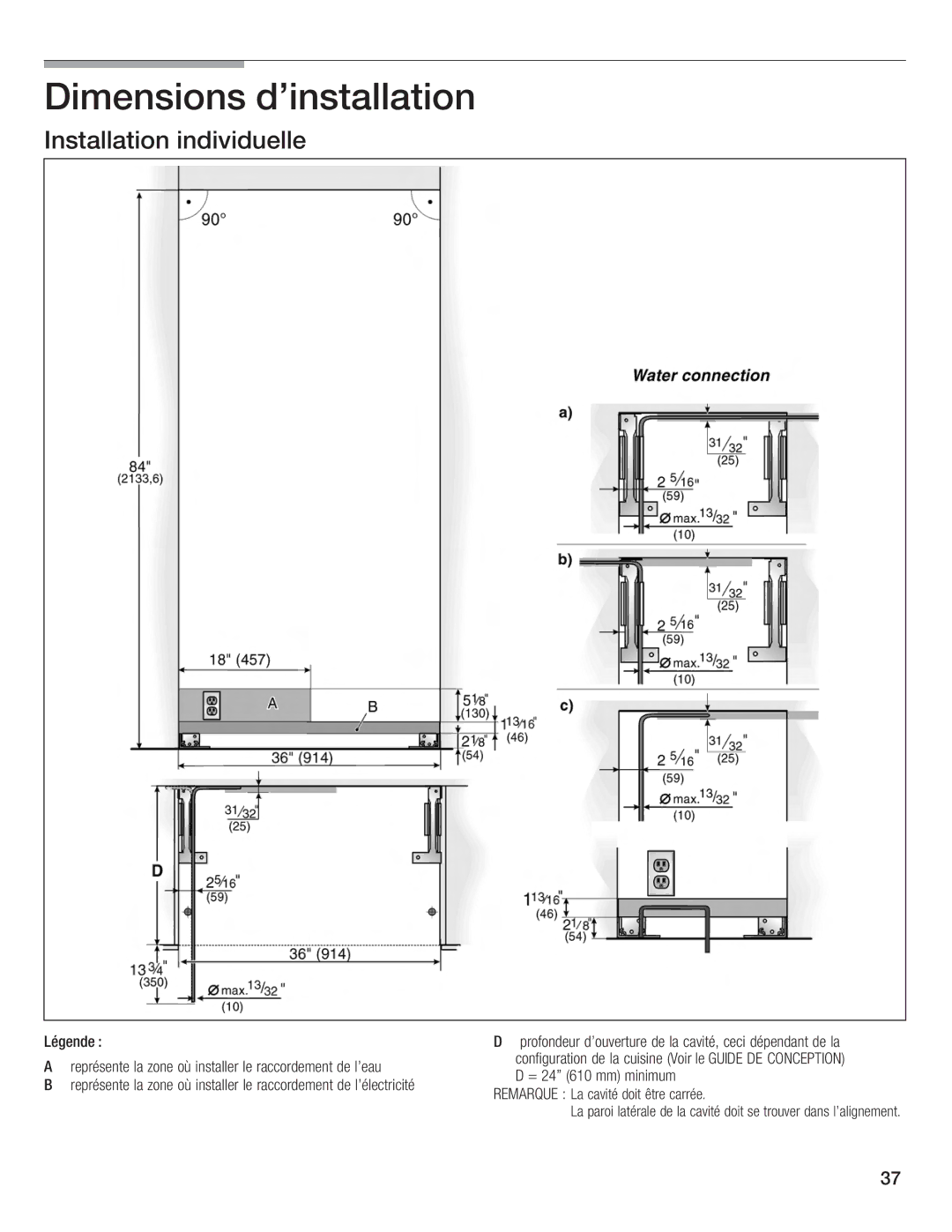 Bosch Appliances Bottom Freezer I manual Légende 