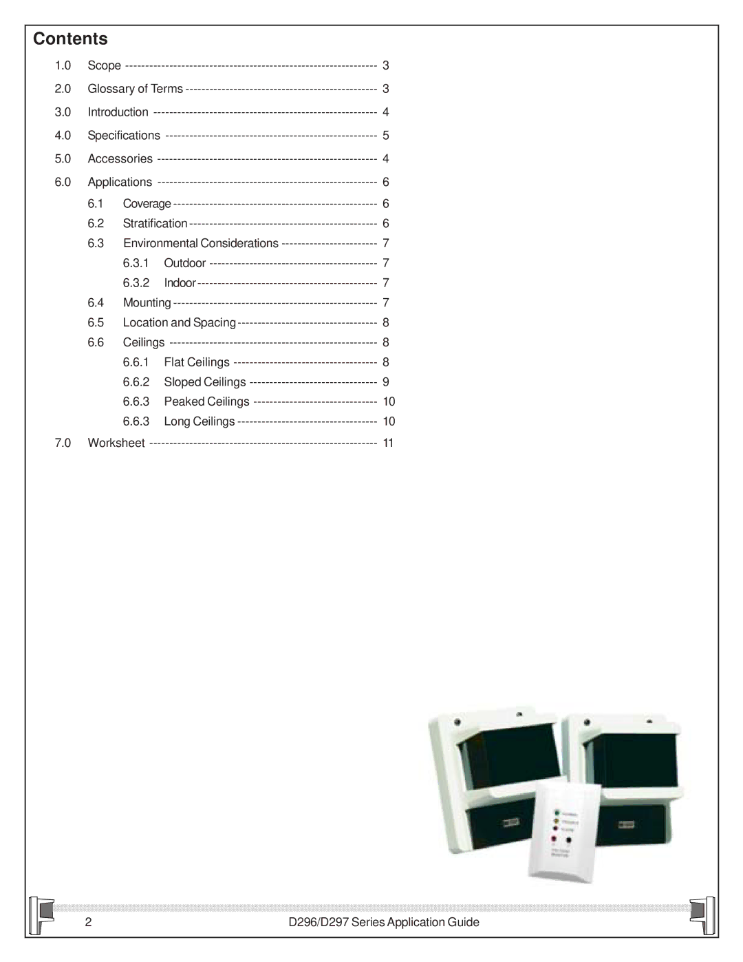 Bosch Appliances D296/D297 manual Contents 