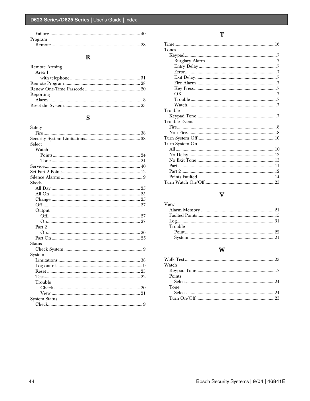 Bosch Appliances D623, D625 manual Program 