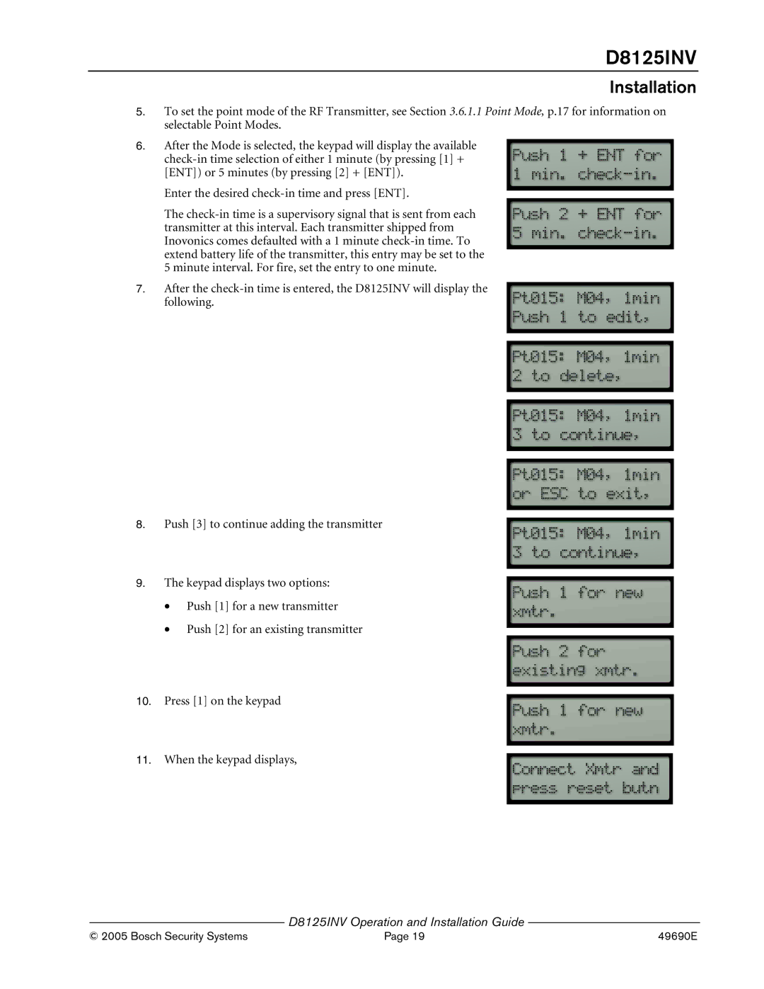 Bosch Appliances D8125INV manual 