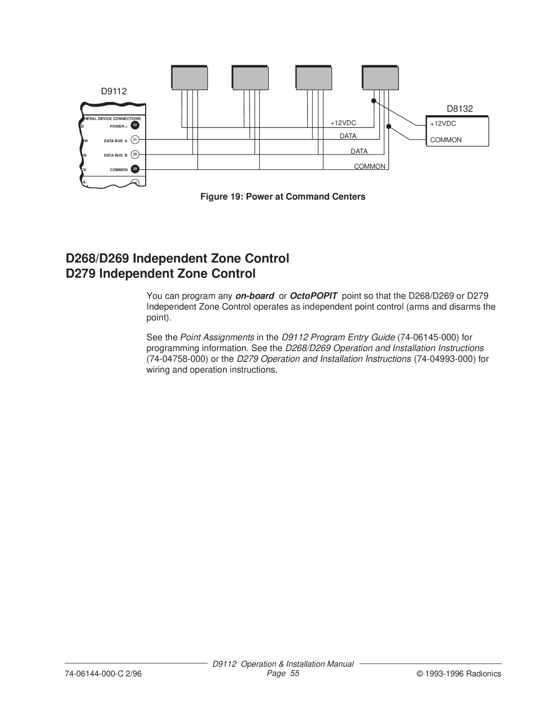 Bosch Appliances D9112 installation manual Power at Command Centers 