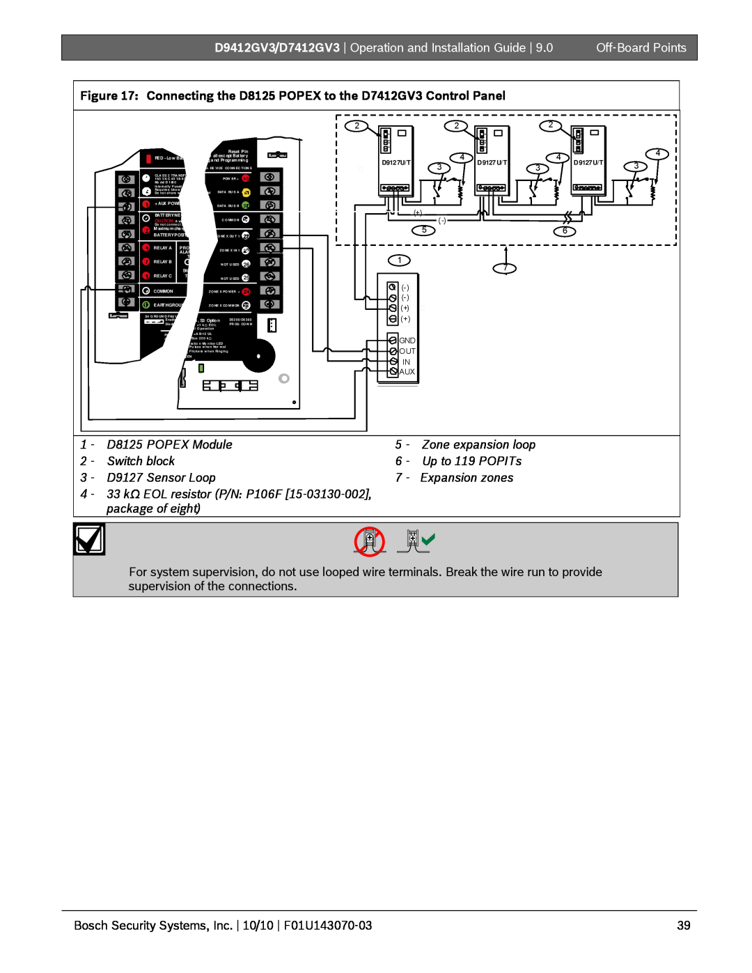 Bosch Appliances D7412GV3, D9412GV3 manual Off-BoardPoints 