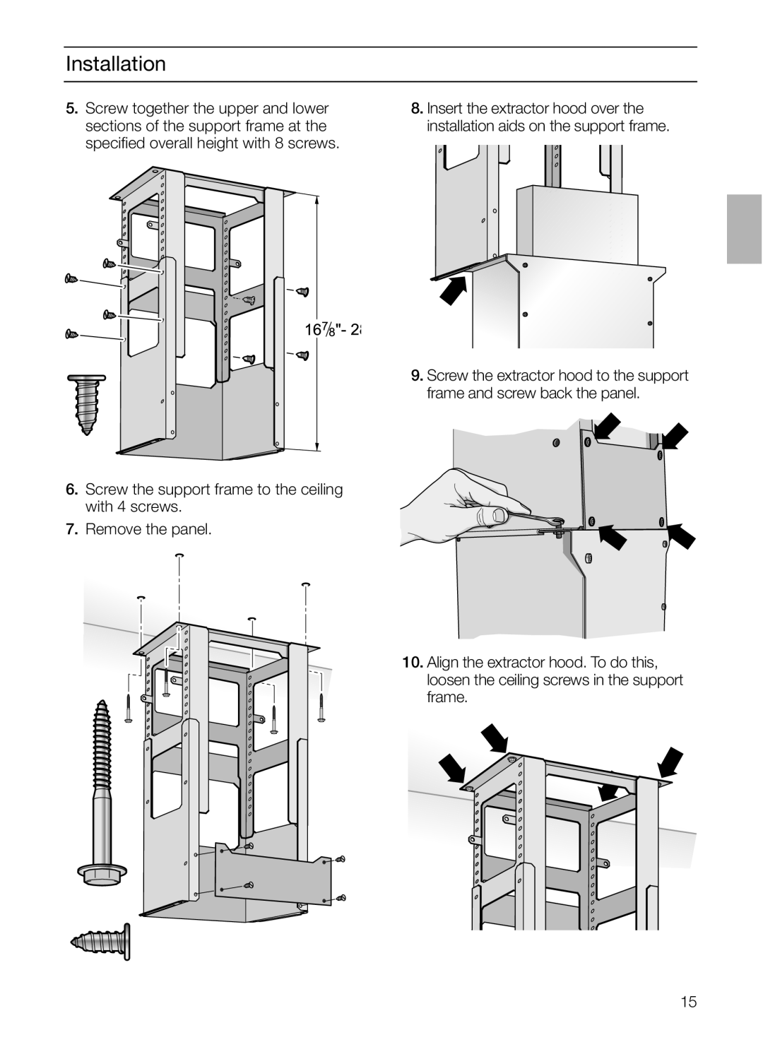 Bosch Appliances DIE 165 R manual Installation 