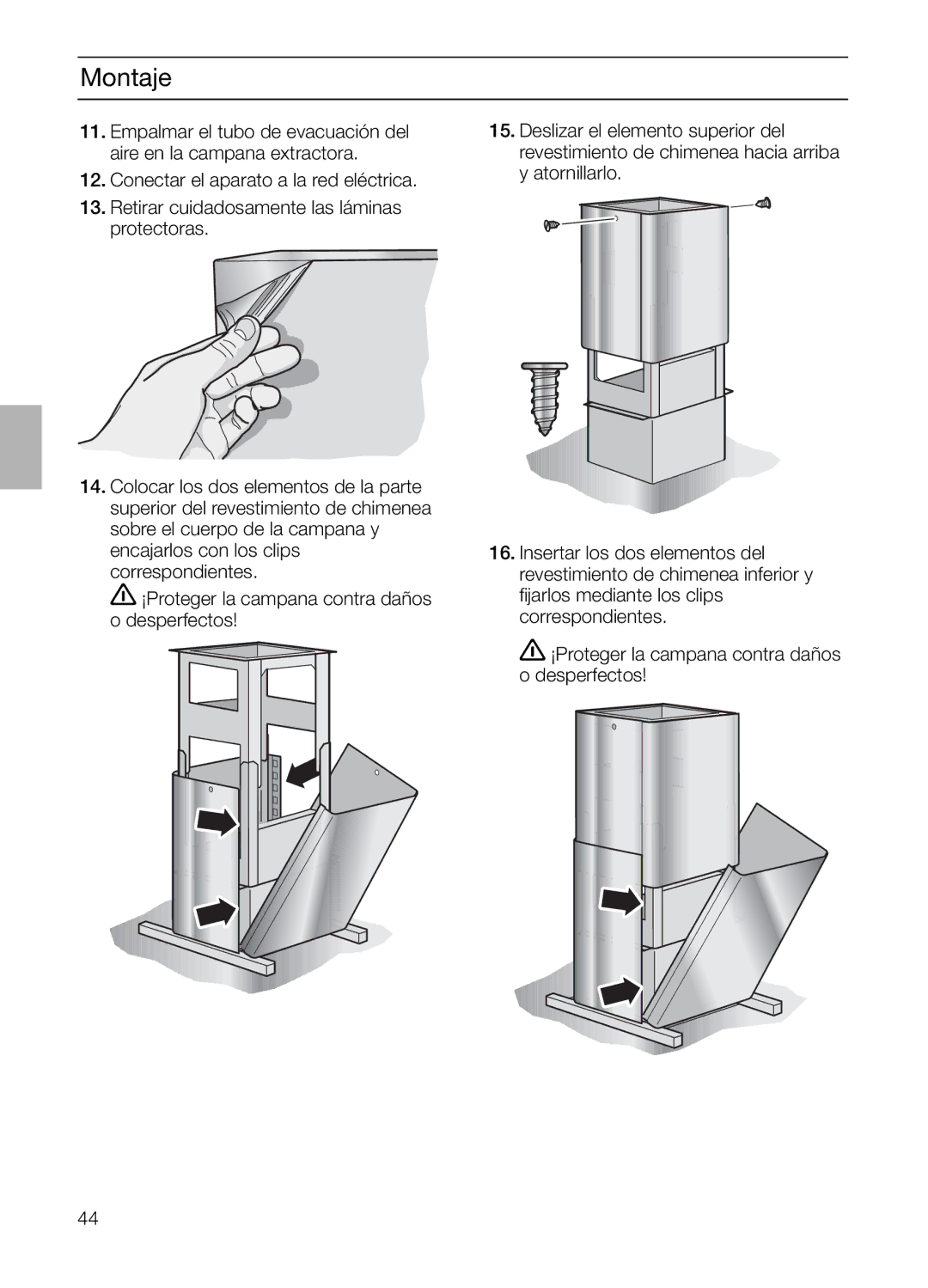 Bosch Appliances DIE 165 R manual Montaje 