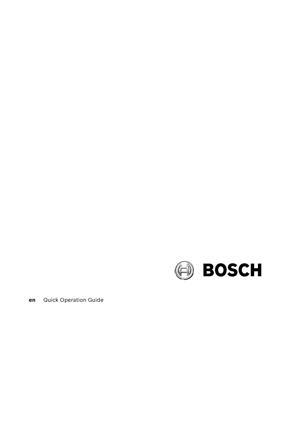 Bosch Appliances DINION 4000 AN manual 