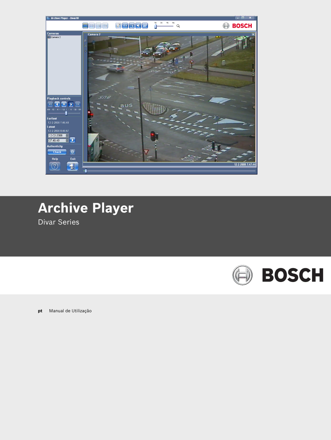 Bosch Appliances Divar Series manual Archive Player 