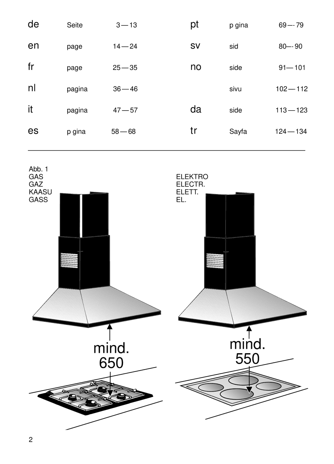 Bosch Appliances DKE 63, DKE 73 installation instructions Mind.mind 650550 