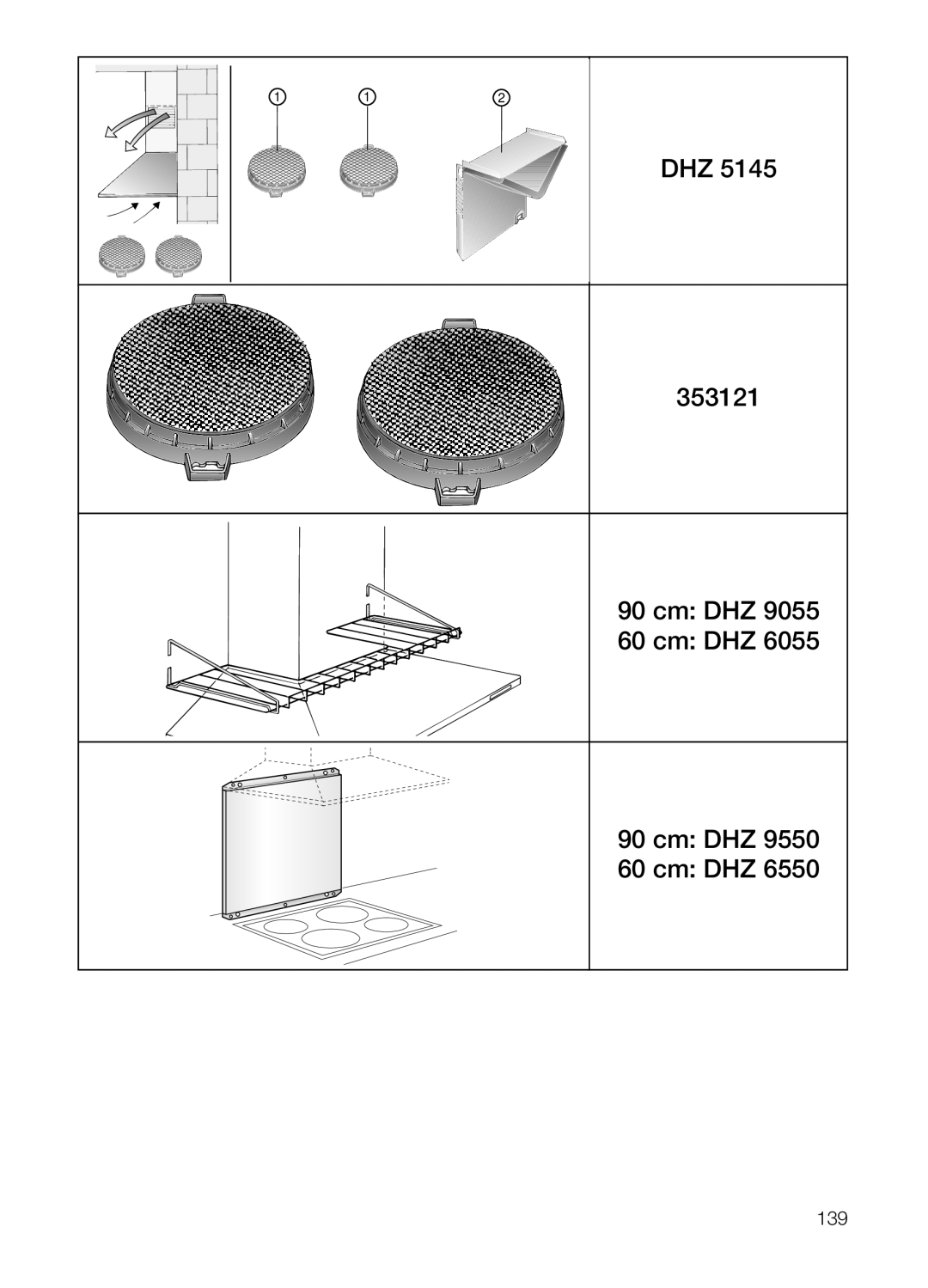 Bosch Appliances DKE 73, DKE 63 installation instructions cm DHZ, 353121 