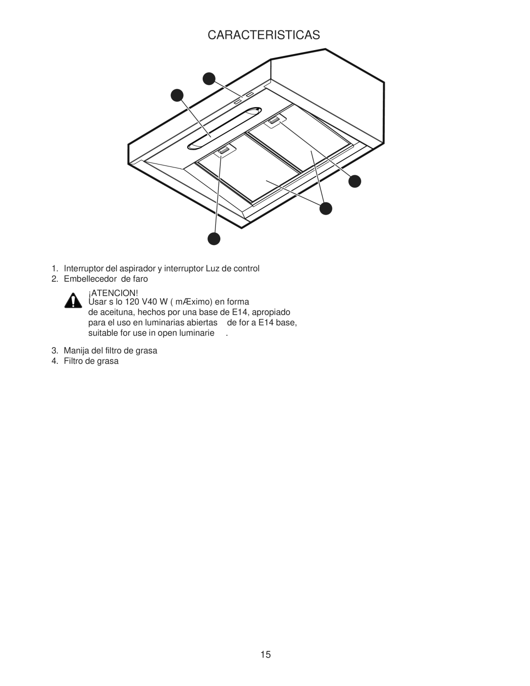 Bosch Appliances DPH30352UC manual Caracteristicas, ¡Atencion 