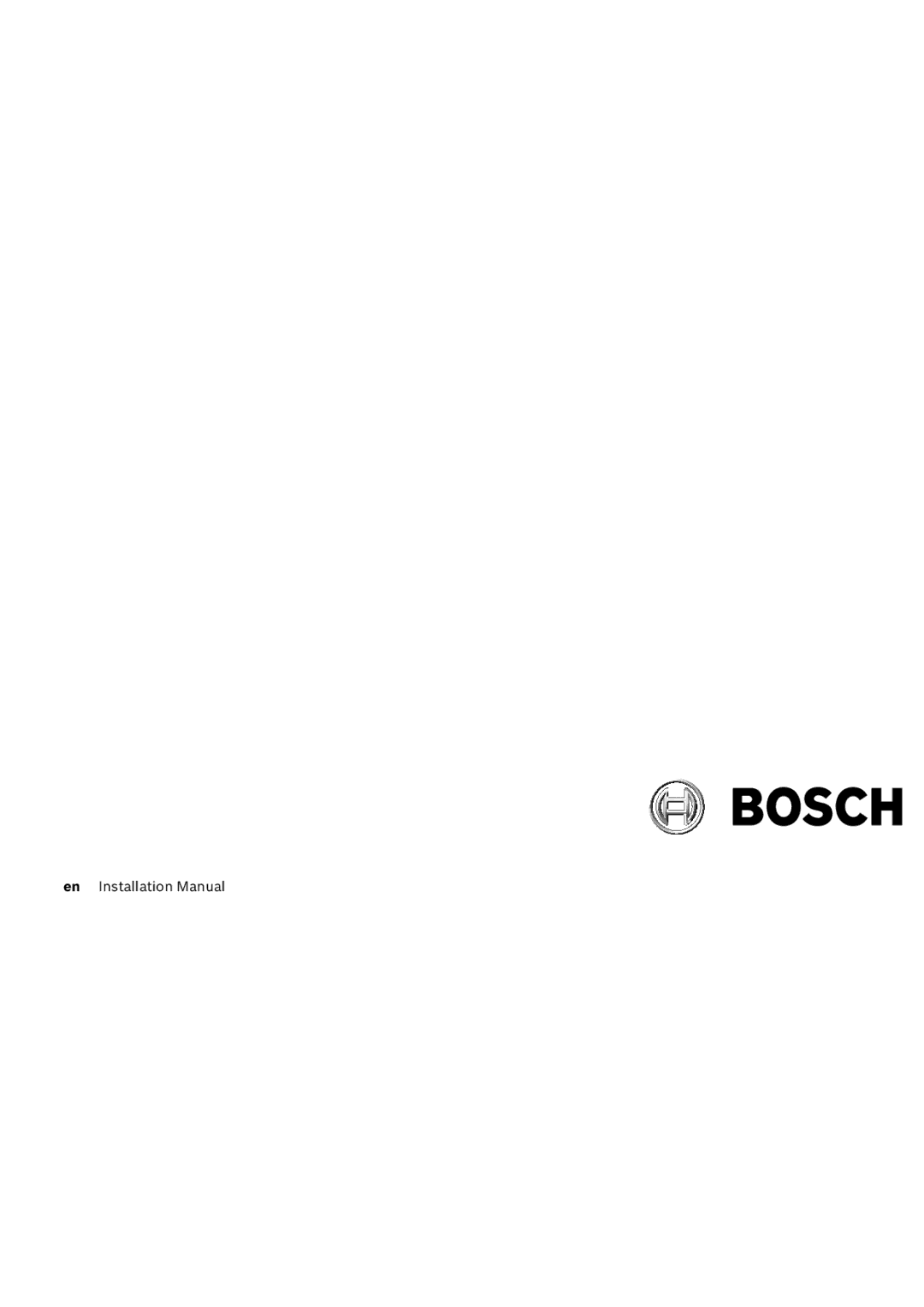 Bosch Appliances DVA-16K installation manual 