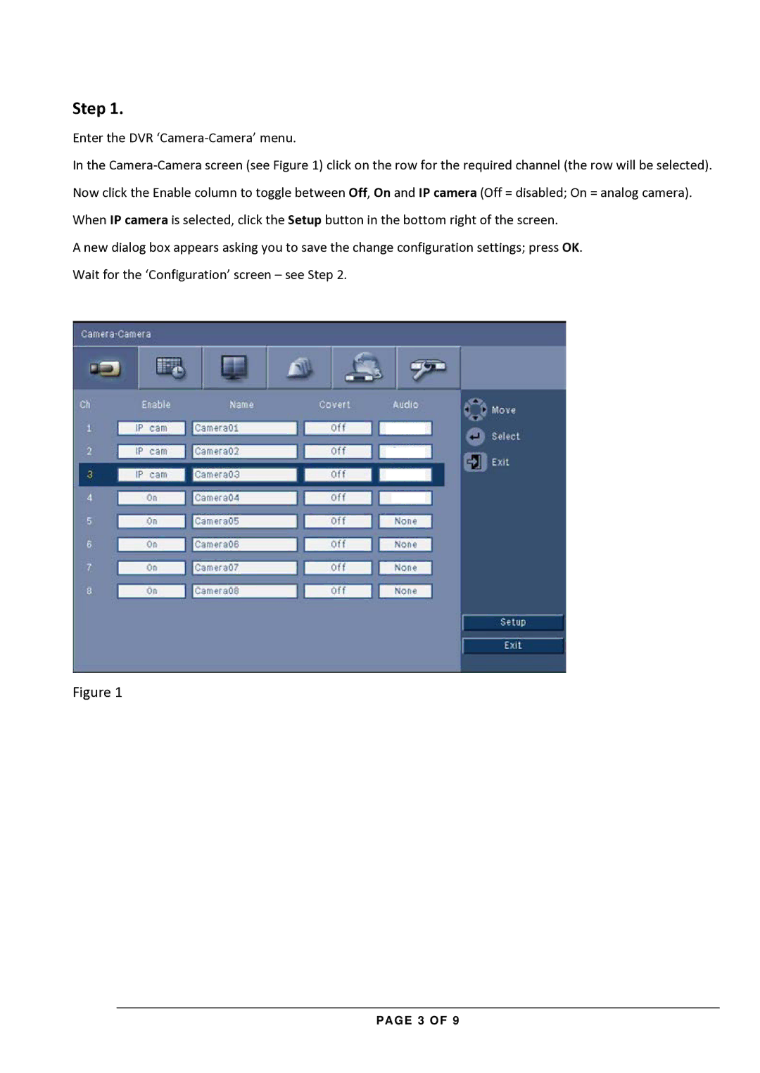 Bosch Appliances DVR670 operation manual Step 