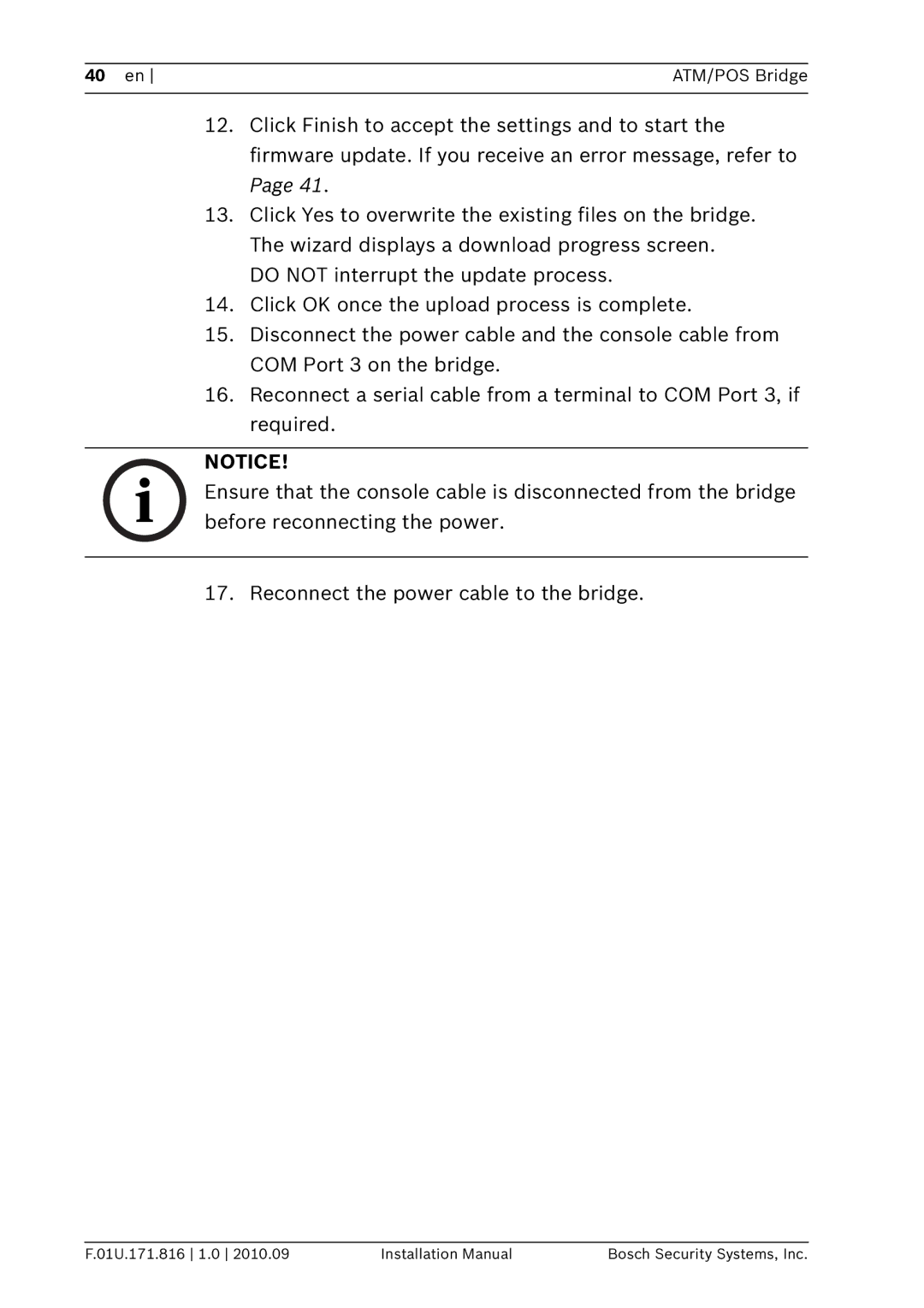 Bosch Appliances DVRXEAP01 installation manual en ATM/POS Bridge 