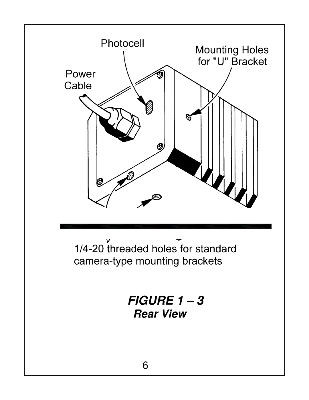 Bosch Appliances EX12LED installation instructions Rear View 