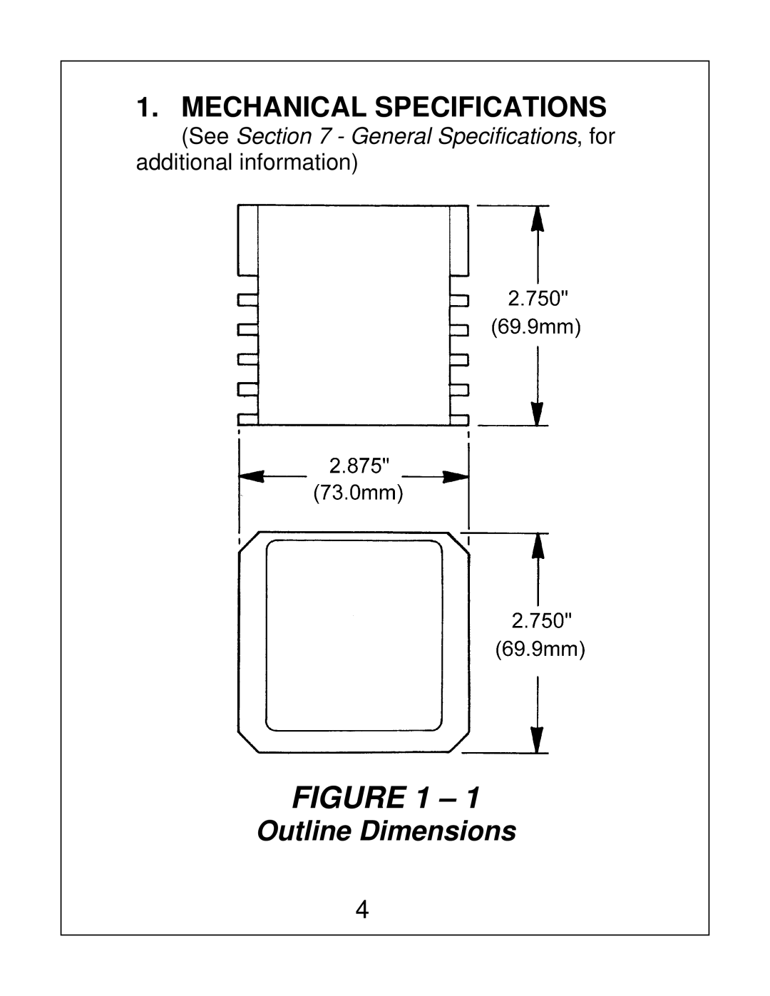 Bosch Appliances EX12LED installation instructions Mechanical Specifications, Outline Dimensions 