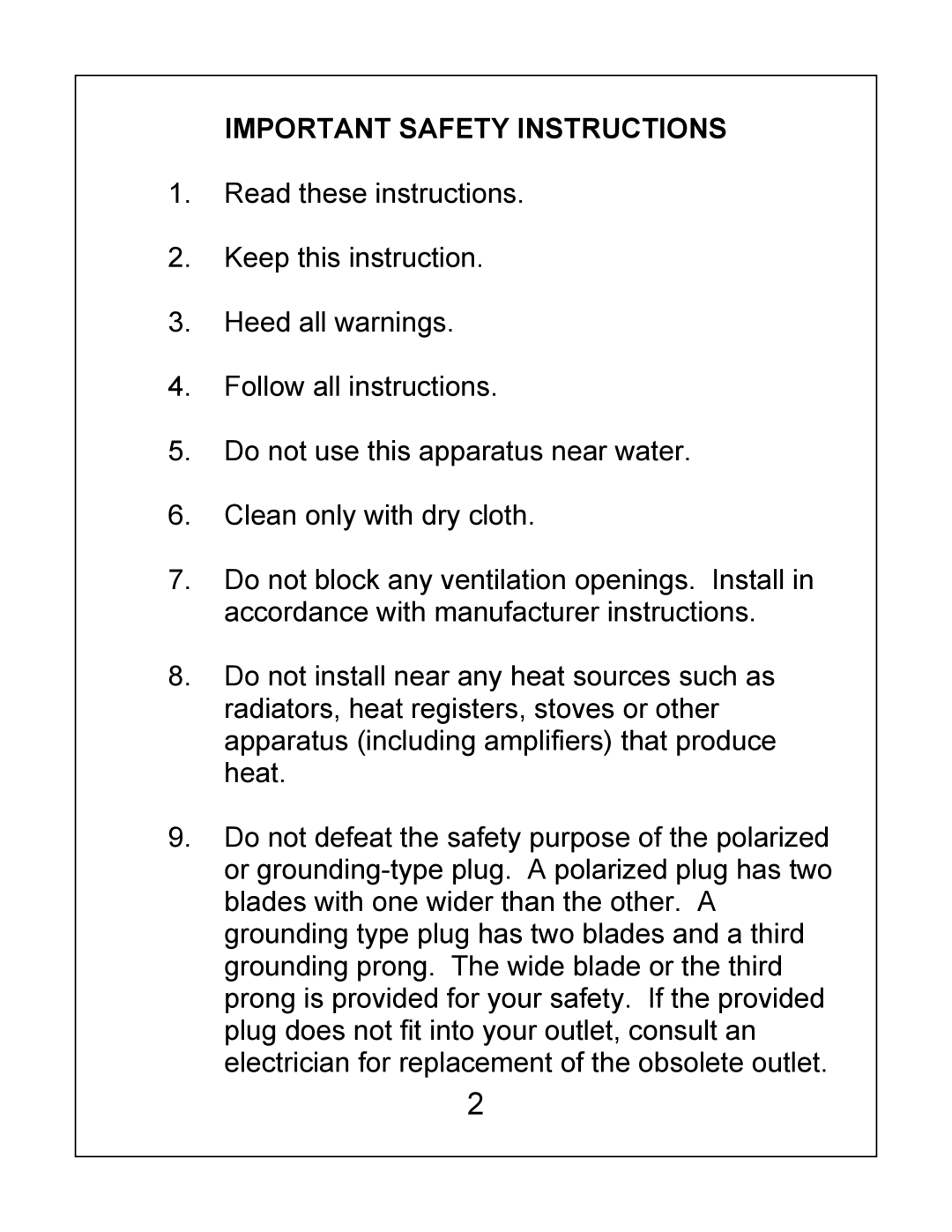 Bosch Appliances EX27 installation instructions Important Safety Instructions 