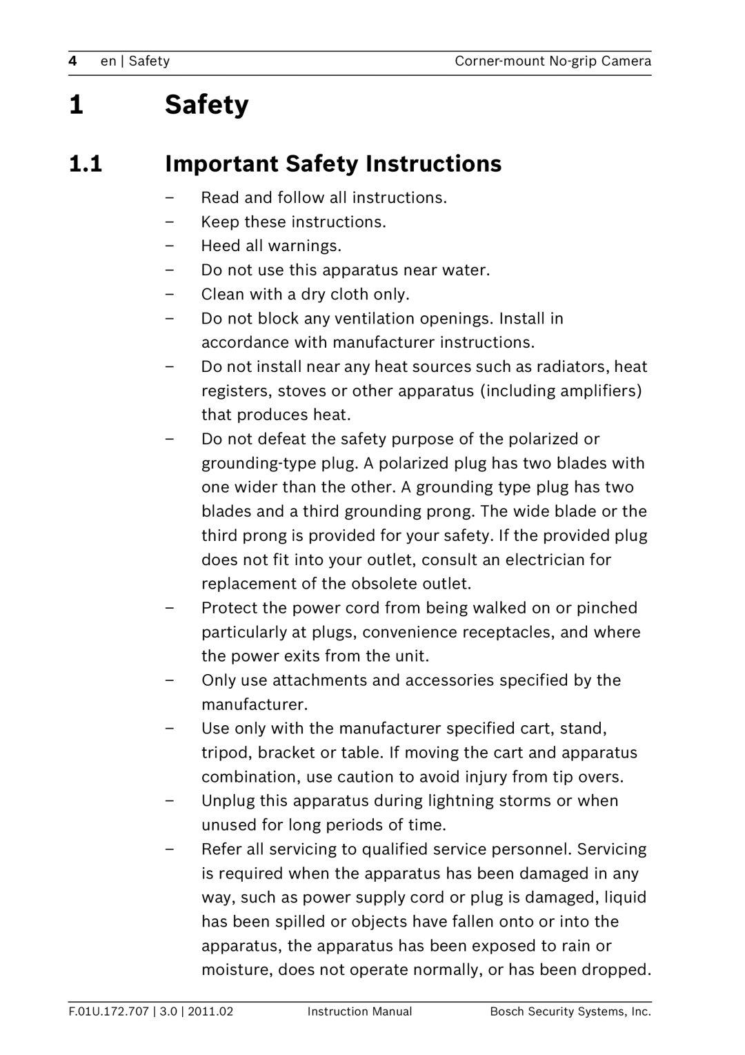 Bosch Appliances EX36N instruction manual Important Safety Instructions 