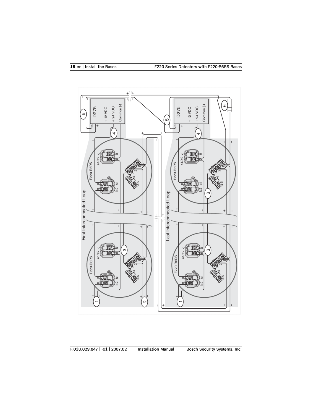 Bosch Appliances F220-B6RS installation manual D275 