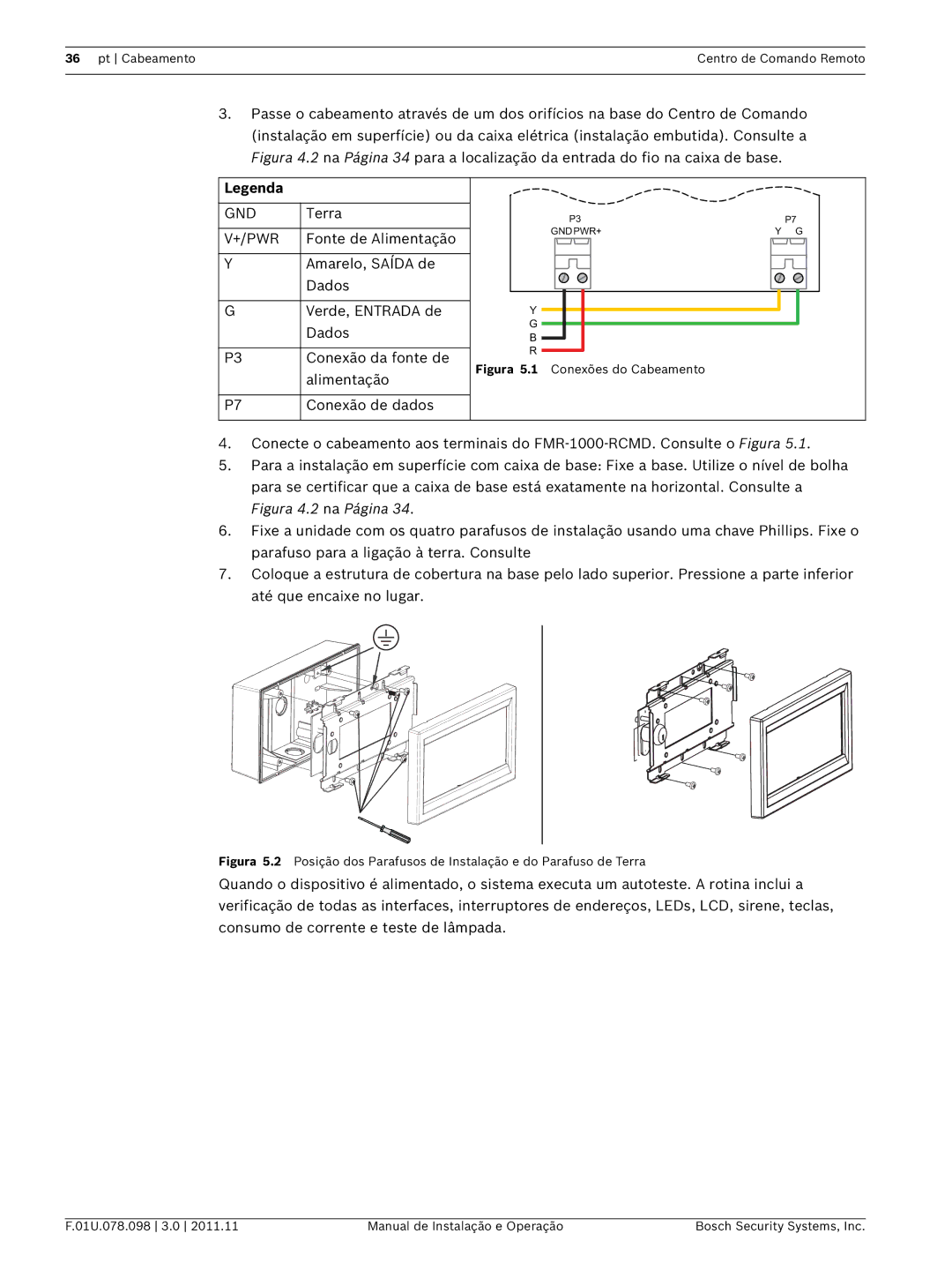 Bosch Appliances FMR-1000-RCMD installation and operation guide Terra 