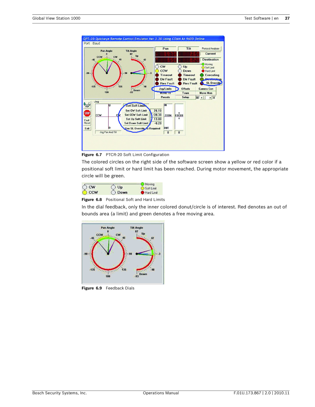 Bosch Appliances GVS1000 manual PTCR-20 Soft Limit Configuration 